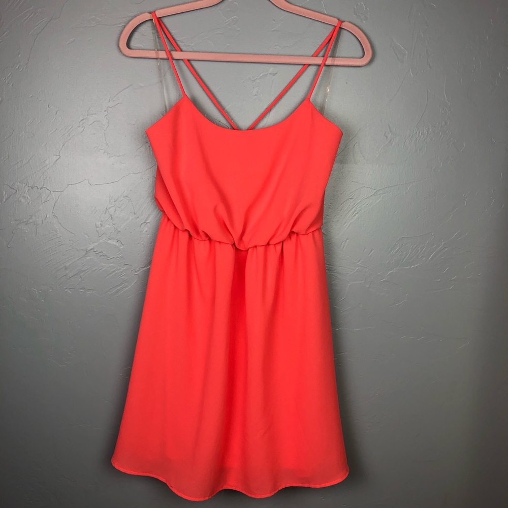 🐢Color Me Red Dress (Pink) size L